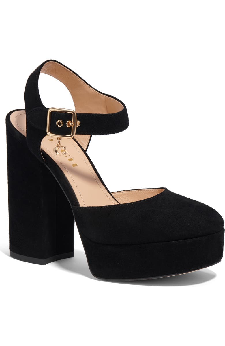 COACH Isabella Ankle Strap Platform Pump, Main, color,