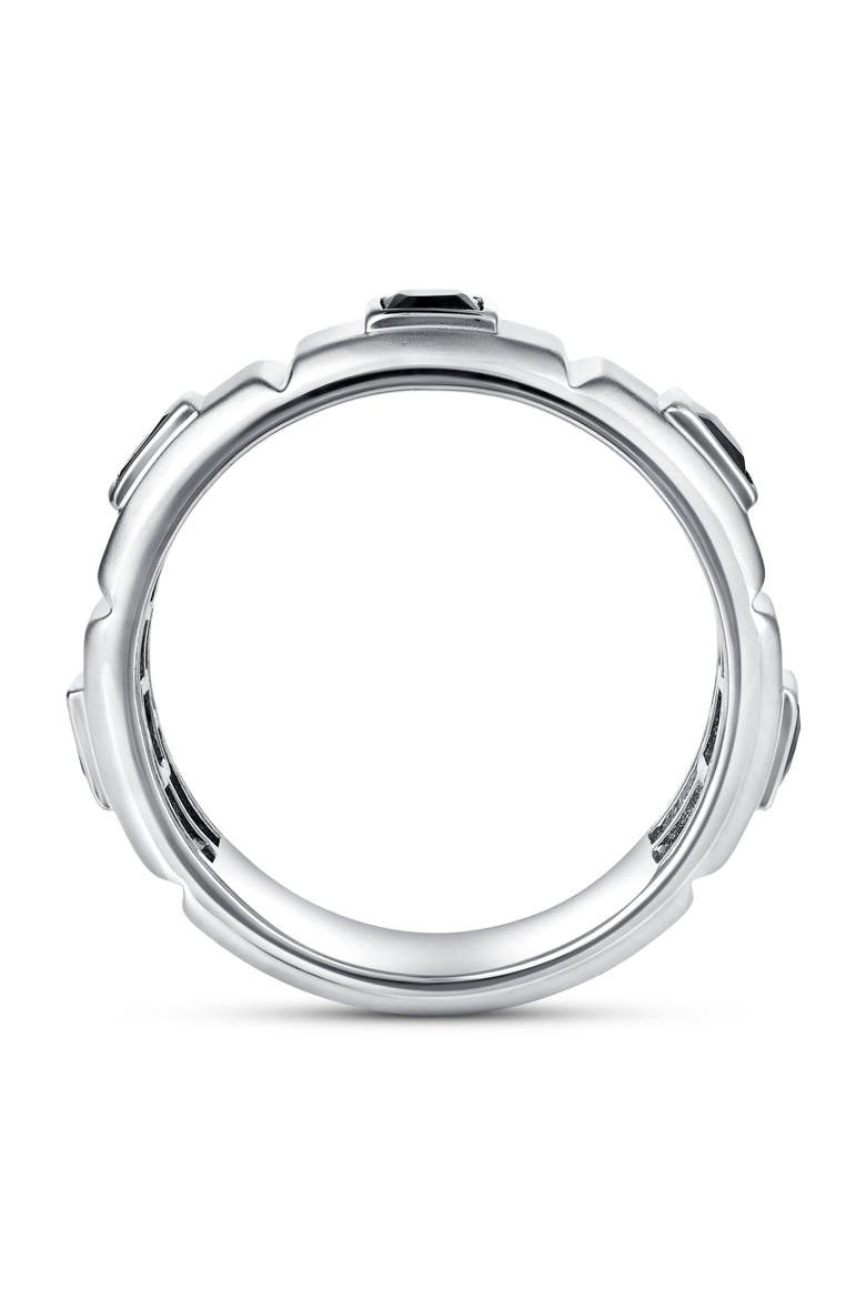 Ronin 2.15CT Trio Black Spinel Ring 925 Silver, Alternate, color, Sterling Silver