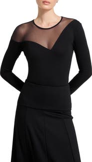 Marcella Charli Mesh Top