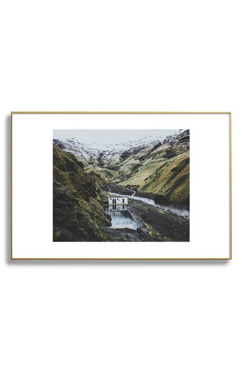 Seljavallalaug Iceland Framed Art Print
