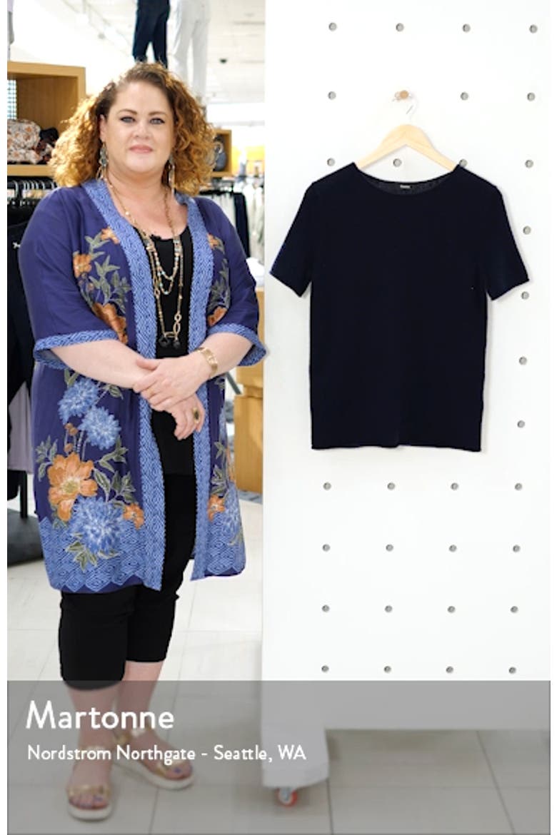 'Tolleree' Short Sleeve Cashmere Pullover video