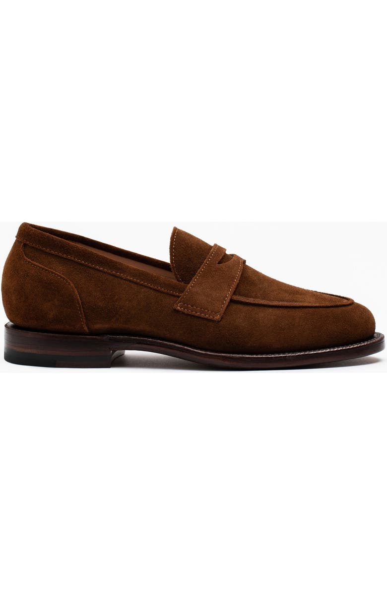 Grant Stone Clara Penny Loafer, Main, color, Bourbon Suede
