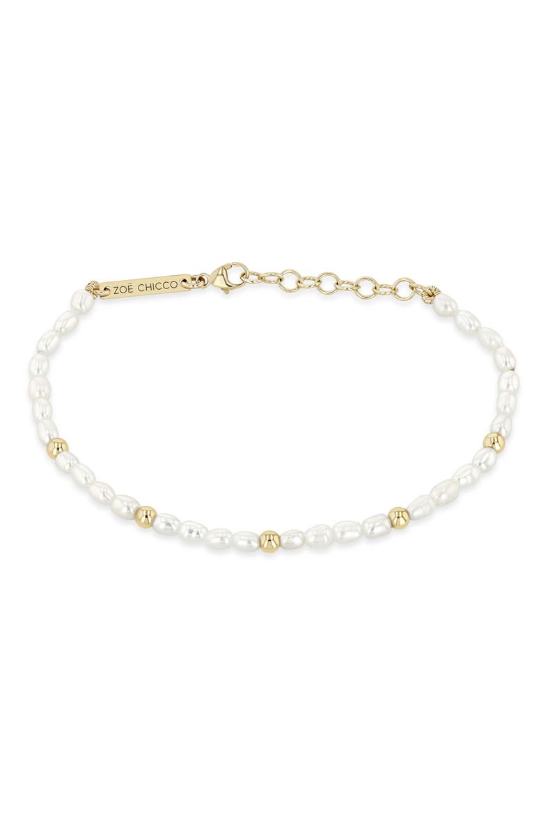 Baroque Pearl & 14K Gold Bracelet, Alternate, color, 14K YELLOW GOLD