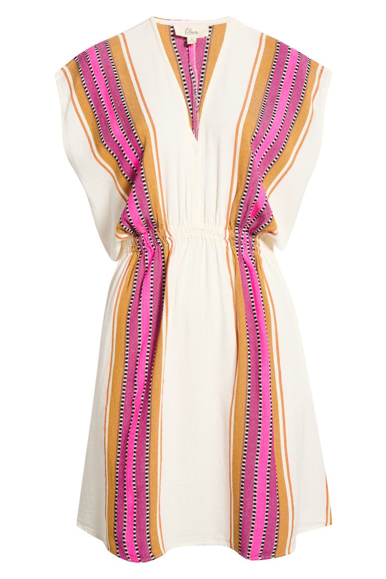 V-Neck Cover-Up Dress, Alternate, color, NATURAL PINK