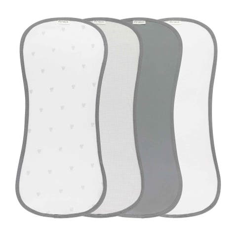 Gingham Bear Collection - Burp Cloths 4 Pack