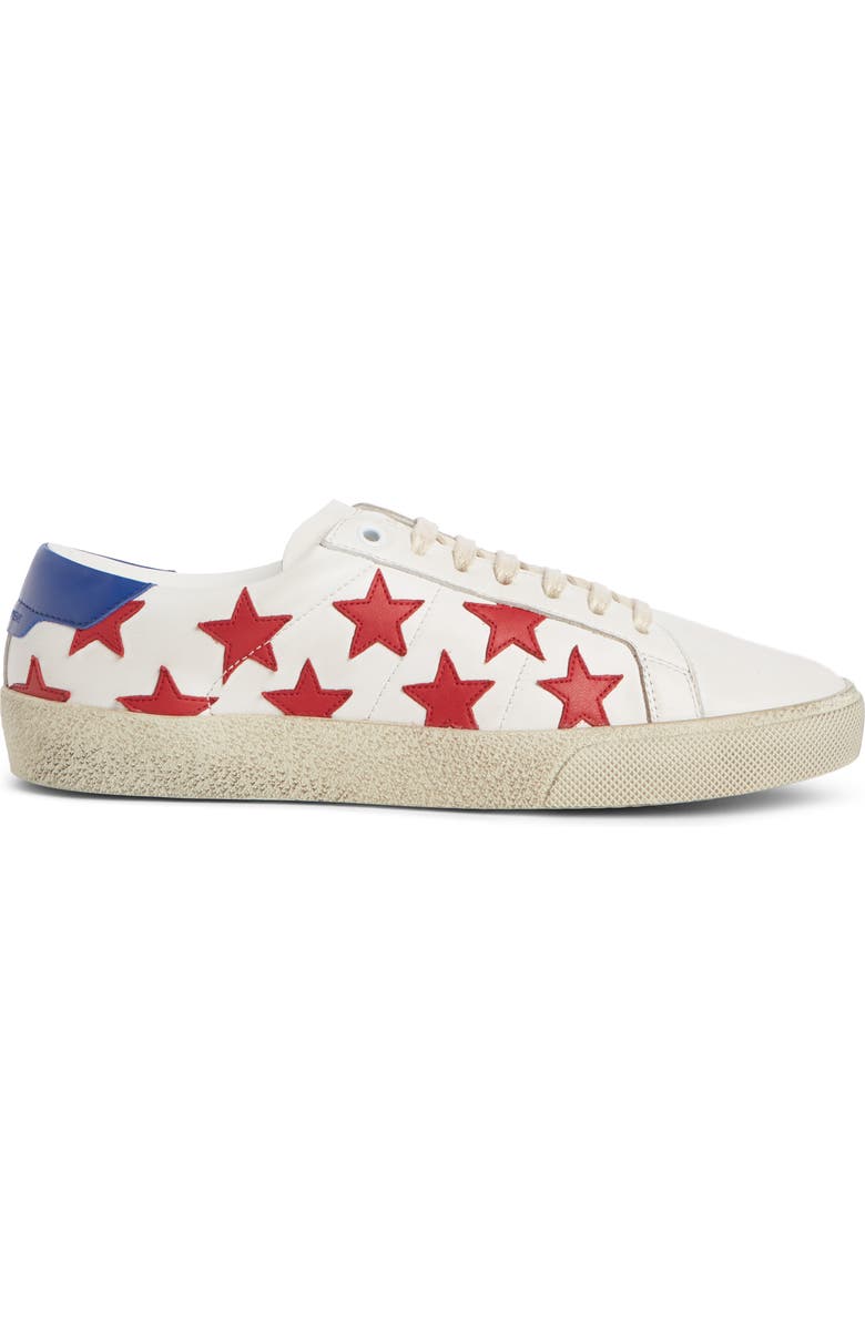 Saint Laurent Classic Court Sneaker, Alternate, color,