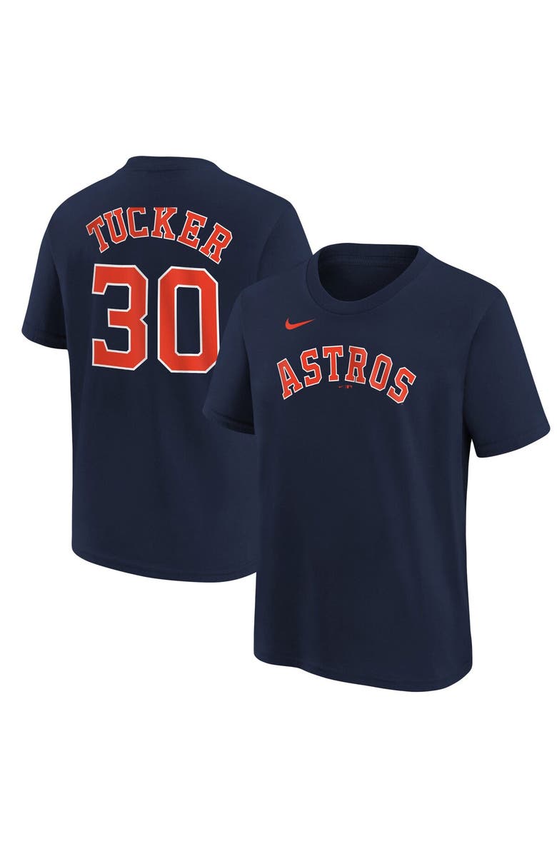 Nike Youth Nike Kyle Tucker Navy Houston Astros Name & Number T-Shirt, Main, color,