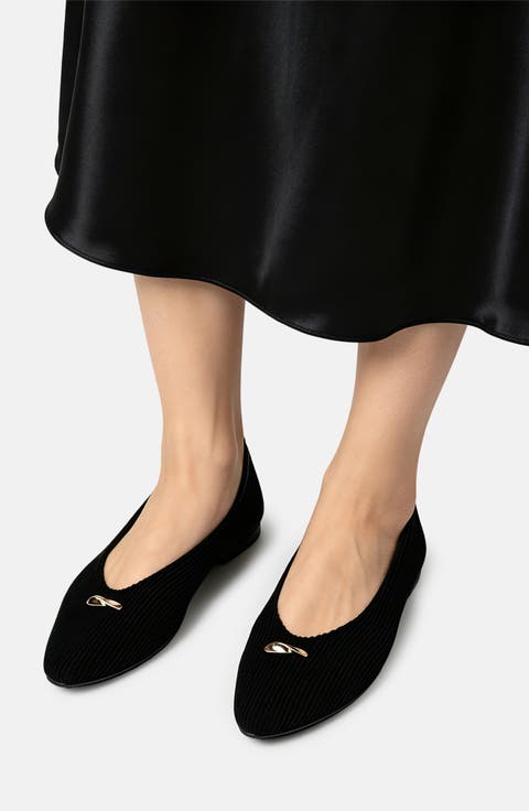Nova Pointed Toe Skimmer Flat