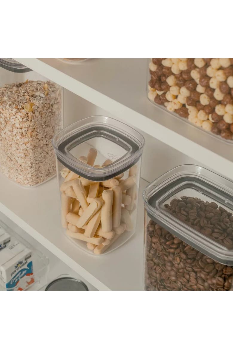 Airtight Clear Stackable Food Storage Container Set with Leak Proof Lid, Alternate, color, Clear