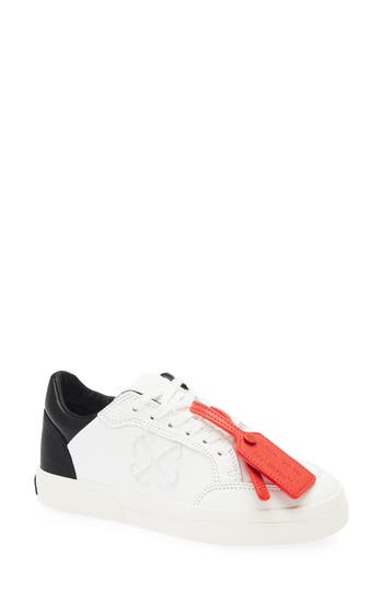 Off-white New Low Vulcanized Calf Leather Sneaker In White