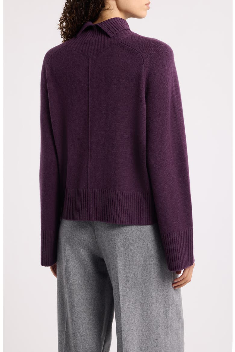 Falonso Cashmere Turtleneck Sweater, Alternate, color, BLACKBERRY WINE