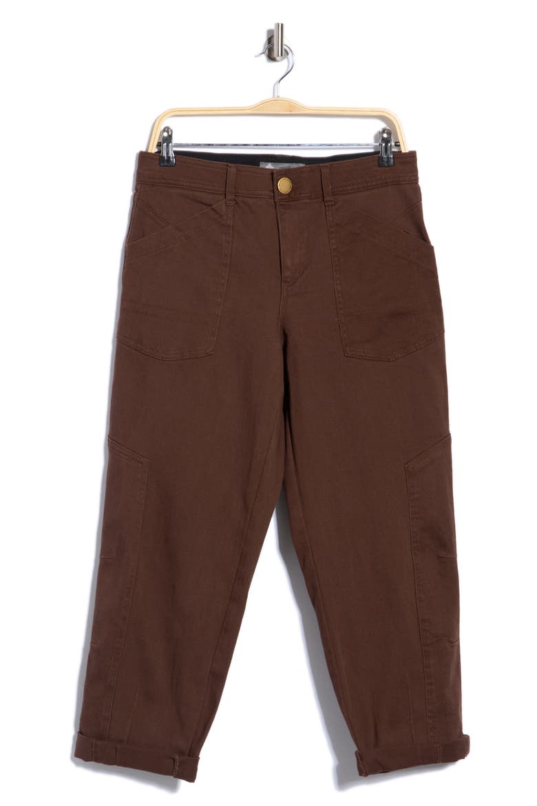 High Rise Tapered Straight Jeans, Main, color, COLD BREW