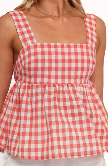 Chatham Gingham Babydoll Tank