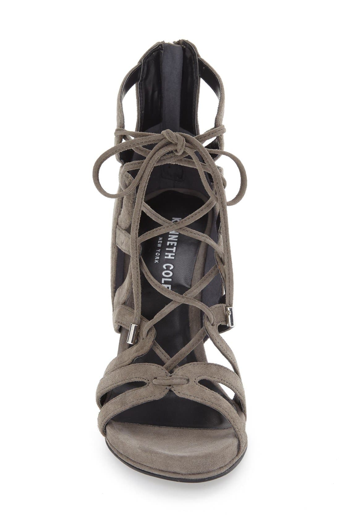 'Brielle' Strappy Sandal, Alternate, color, ELEPHANT SUEDE