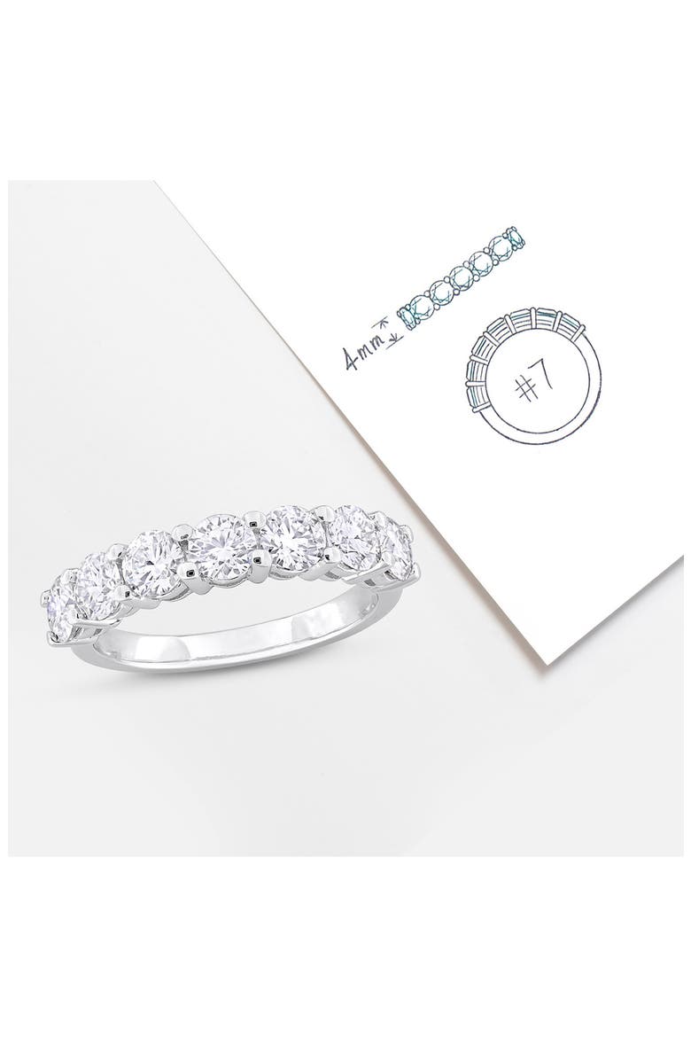 Sterling Silver Moissanite Ring, Alternate, color, WHITE SILVER