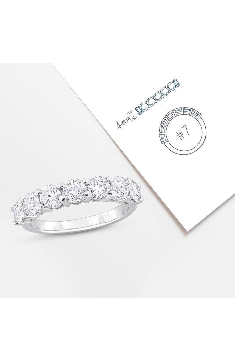 DELMAR Sterling Silver Moissanite Ring, Alternate, color,