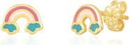 The Lovery Fine Jewelry Rainbow Enamel Stud Earrings