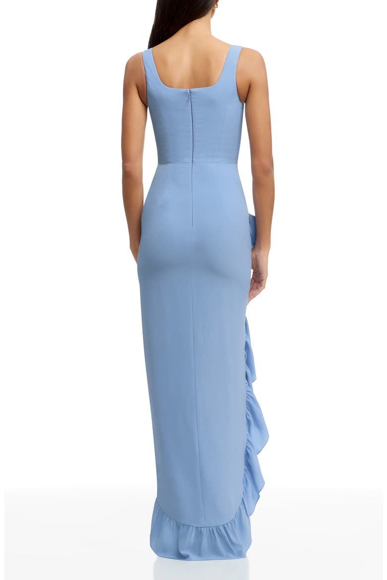 Charlene Ruffle Gown, Alternate, color, SKY