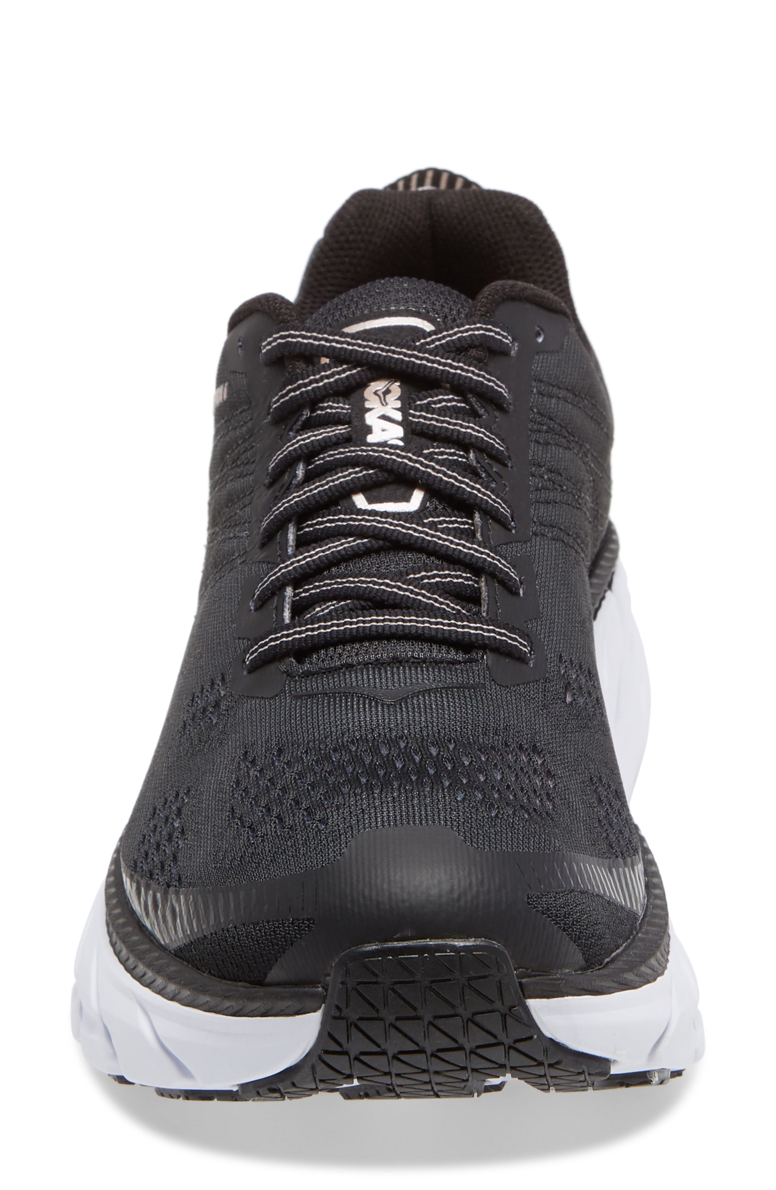 Clifton 6 Running Shoe, Alternate, color, BLACK/ ROSE GOLD