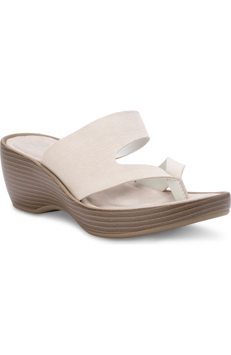 Eastland Laurel Wedge Sandal, Main, color, White