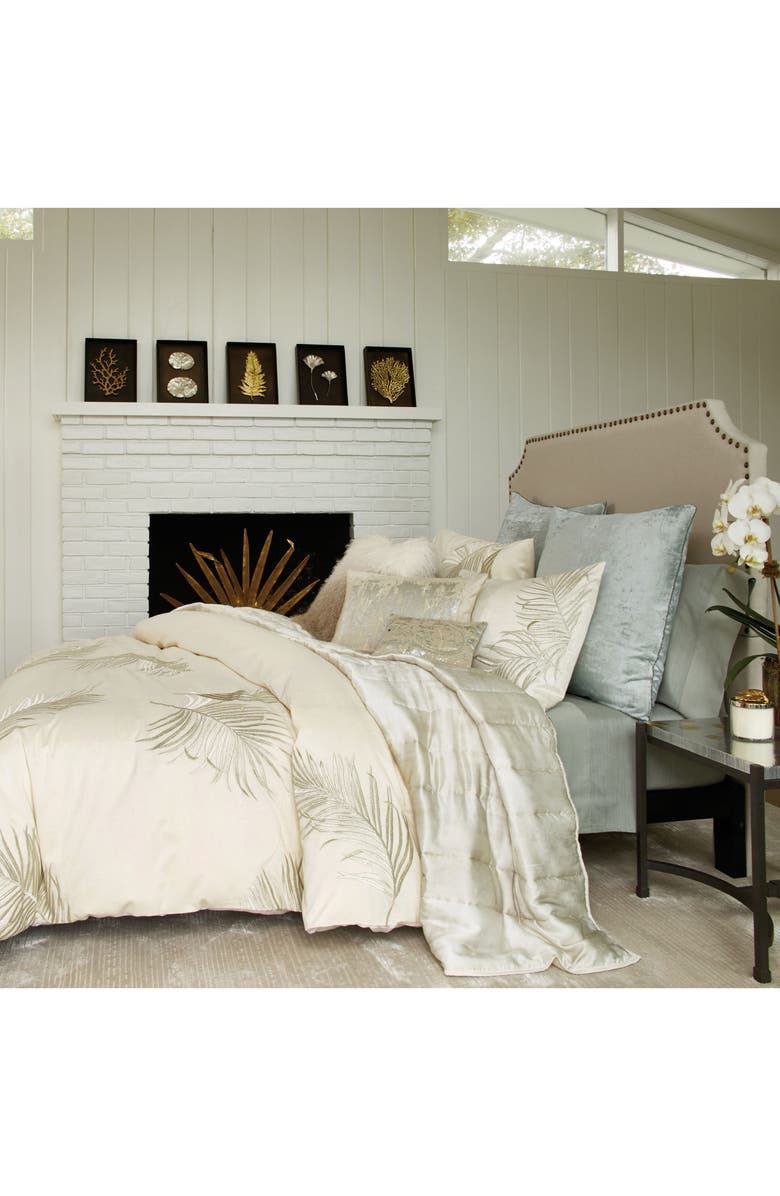 Michael Aram Palm Duvet Cover, Alternate, color,