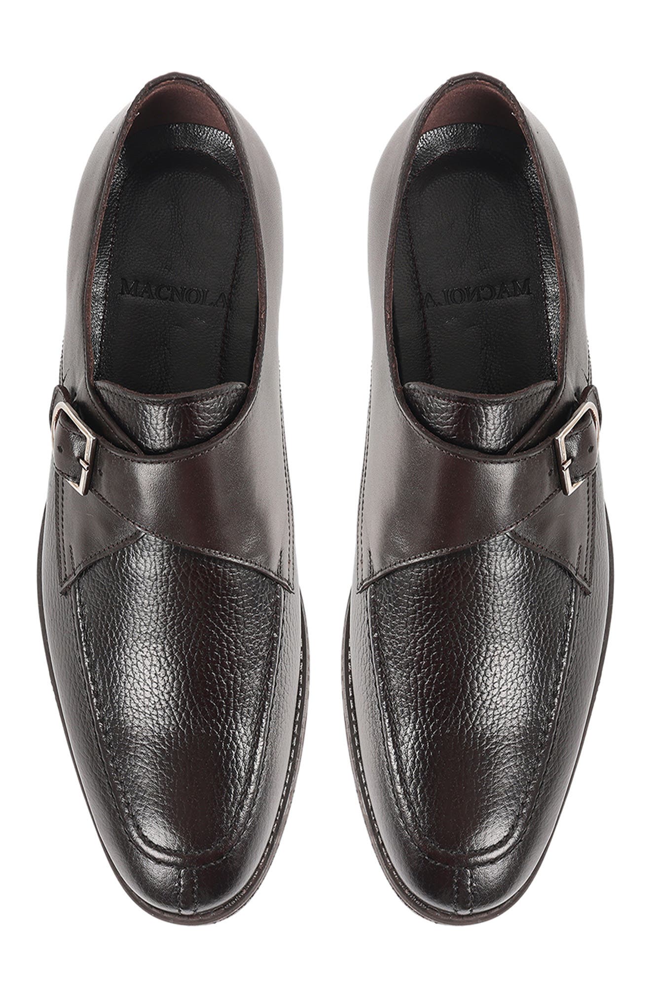 Utah Monk Strap Shoe, Alternate, color, DARK BROWN