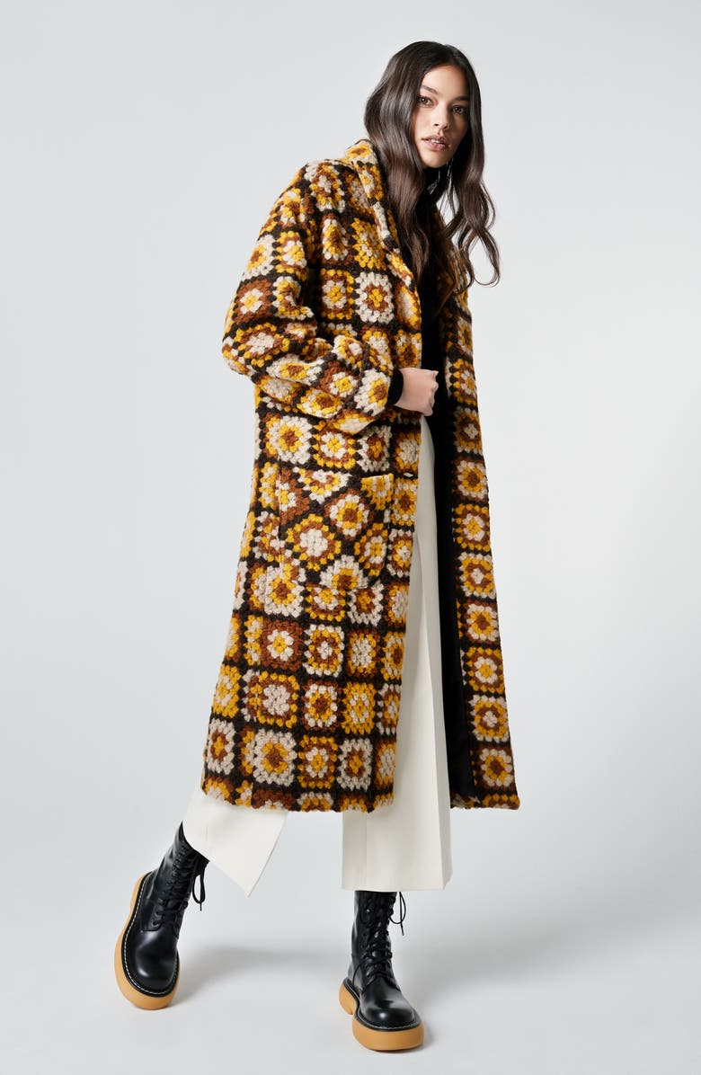 Smythe Wool Blend Afghan Duster Coat, Alternate, color,