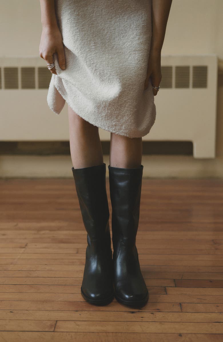 MANGO Knee High Boot, Alternate, color, Chocolate