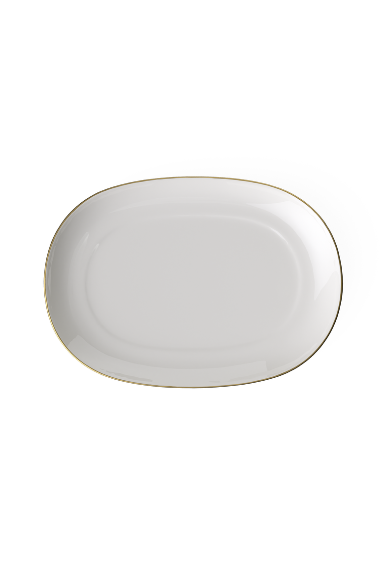 Anmut Gold Pickle Dish/Gravy Stand, Alternate, color, white