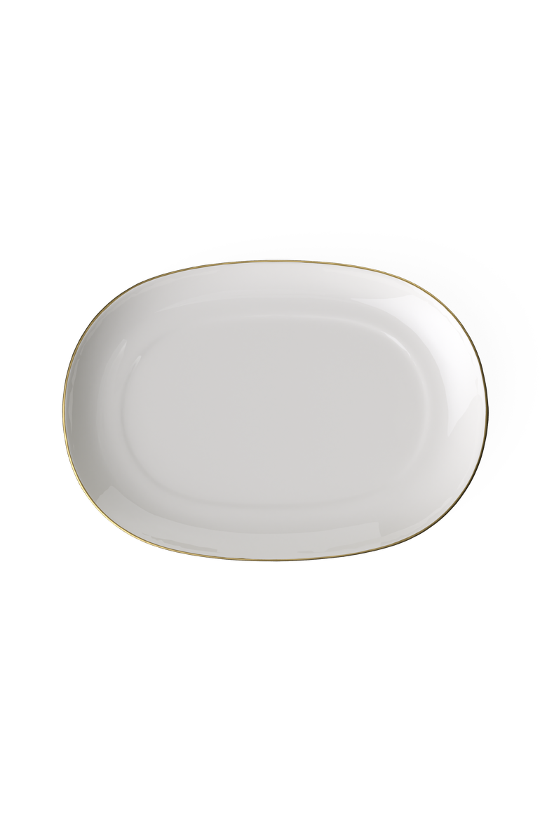 Villeroy & Boch Anmut Gold Pickle Dish/Gravy Stand, Alternate, color, White