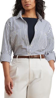 Lauren Ralph Lauren Rimnan Port Stripe Button-Up Shirt