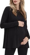 Nom Maternity Nicolette Long Sleeve Maternity & Nursing Tee