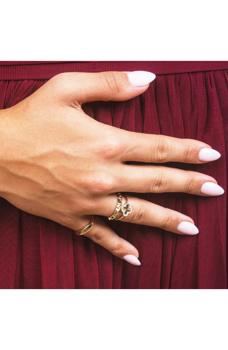 The Lovery Fine Jewelry Gold Rockstud Ring, Alternate, color, Yellow Gold