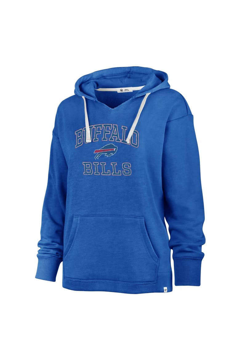 Women's '47  Royal Buffalo Bills Plus Size Clarity Kennedy Pullover Hoodie, Alternate, color, Royal