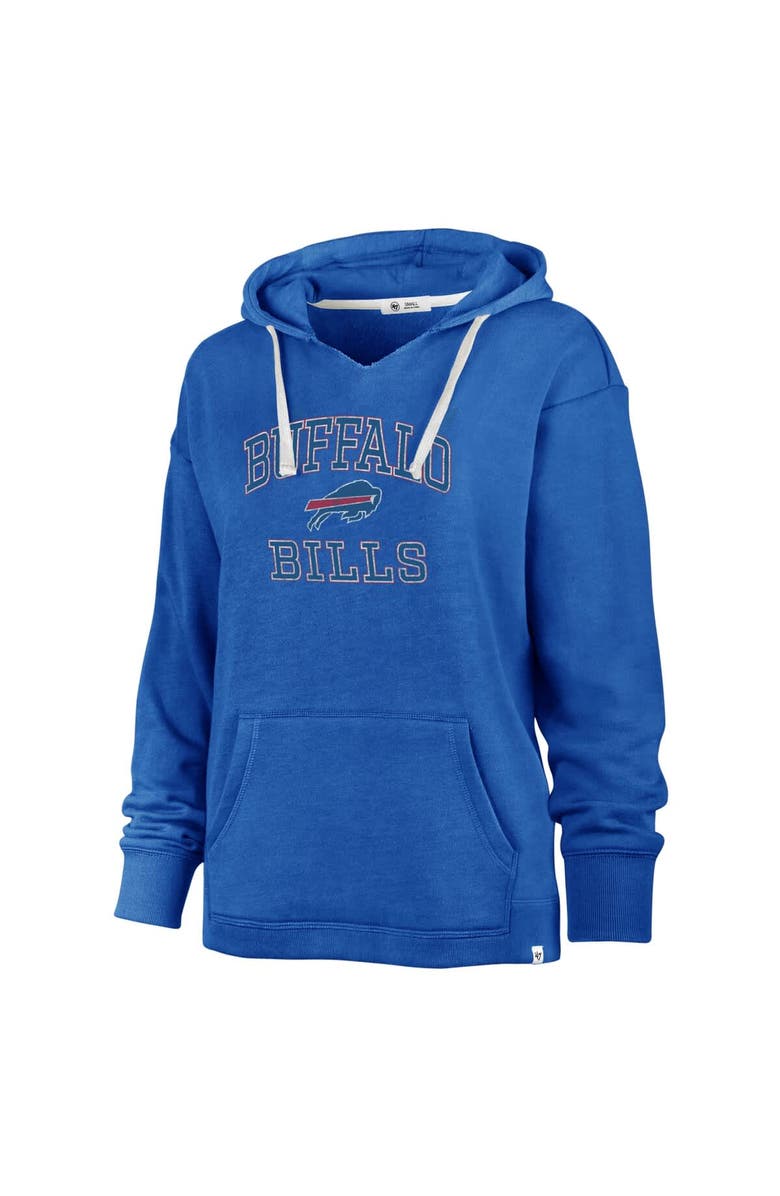 '47 Women's '47  Royal Buffalo Bills Plus Size Clarity Kennedy Pullover Hoodie, Alternate, color, Royal