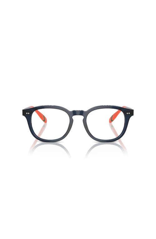 Polo Ralph Lauren 52mm Square Optical Glasses In Black