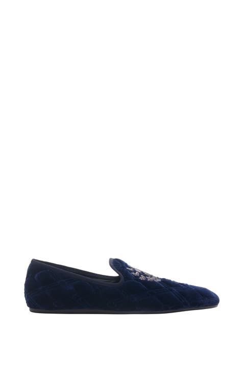 Quilted Velvet Estate Slippers