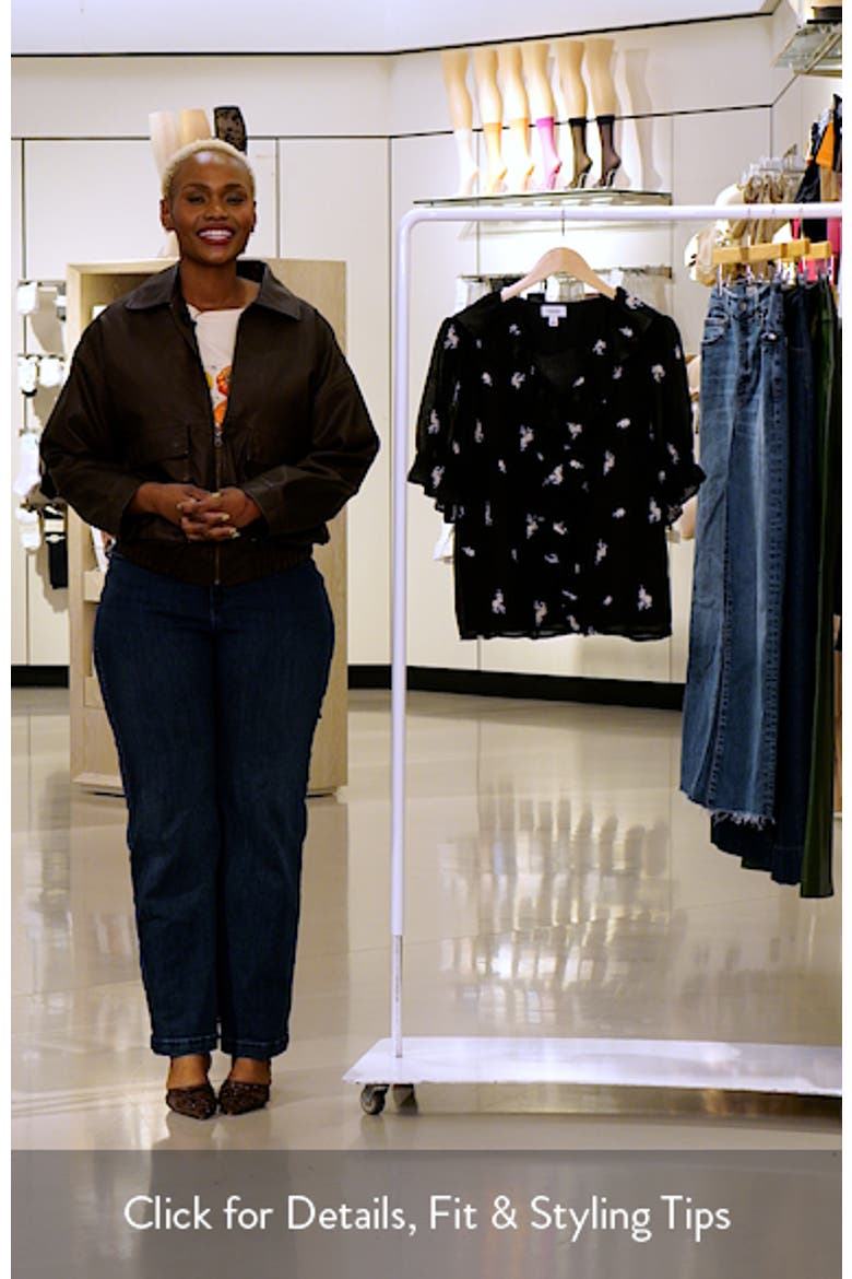 Embroidered Floral Ruffle Top video
