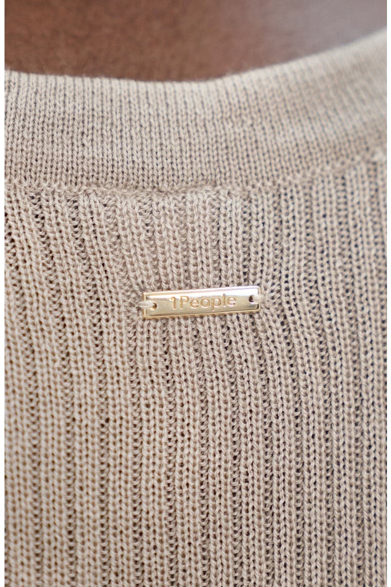 Sao Paulo Racer Knitted Top, Alternate, color, Sand