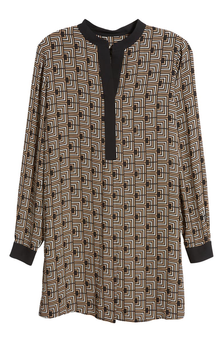 Anne Klein Geo Print Tunic Top, Alternate, color, 