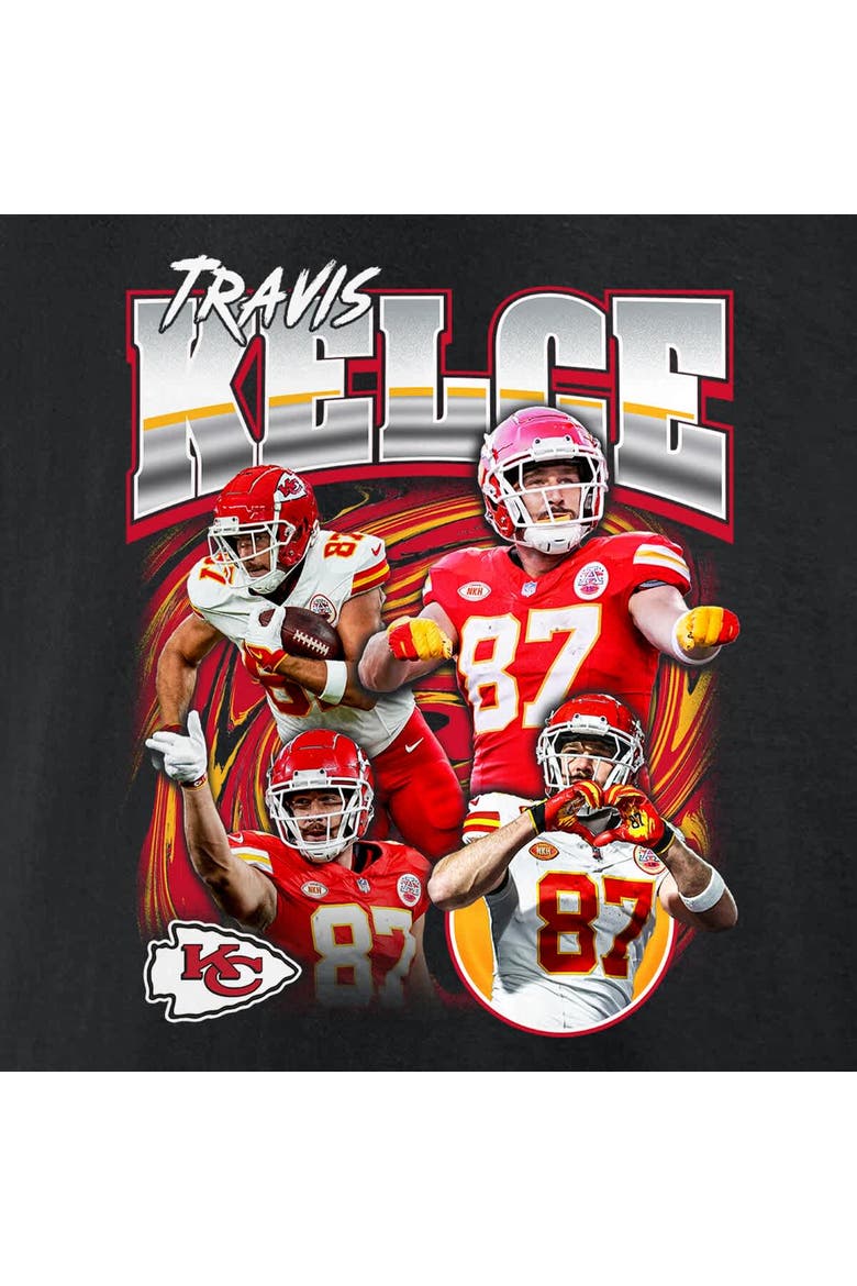 Men's Fanatics Travis Kelce Black Kansas City Chiefs Notorious Player Graphic T-Shirt, Alternate, color, Black