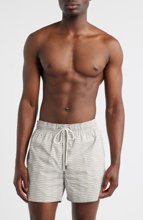 Cruz Geo Print Swim Trunks