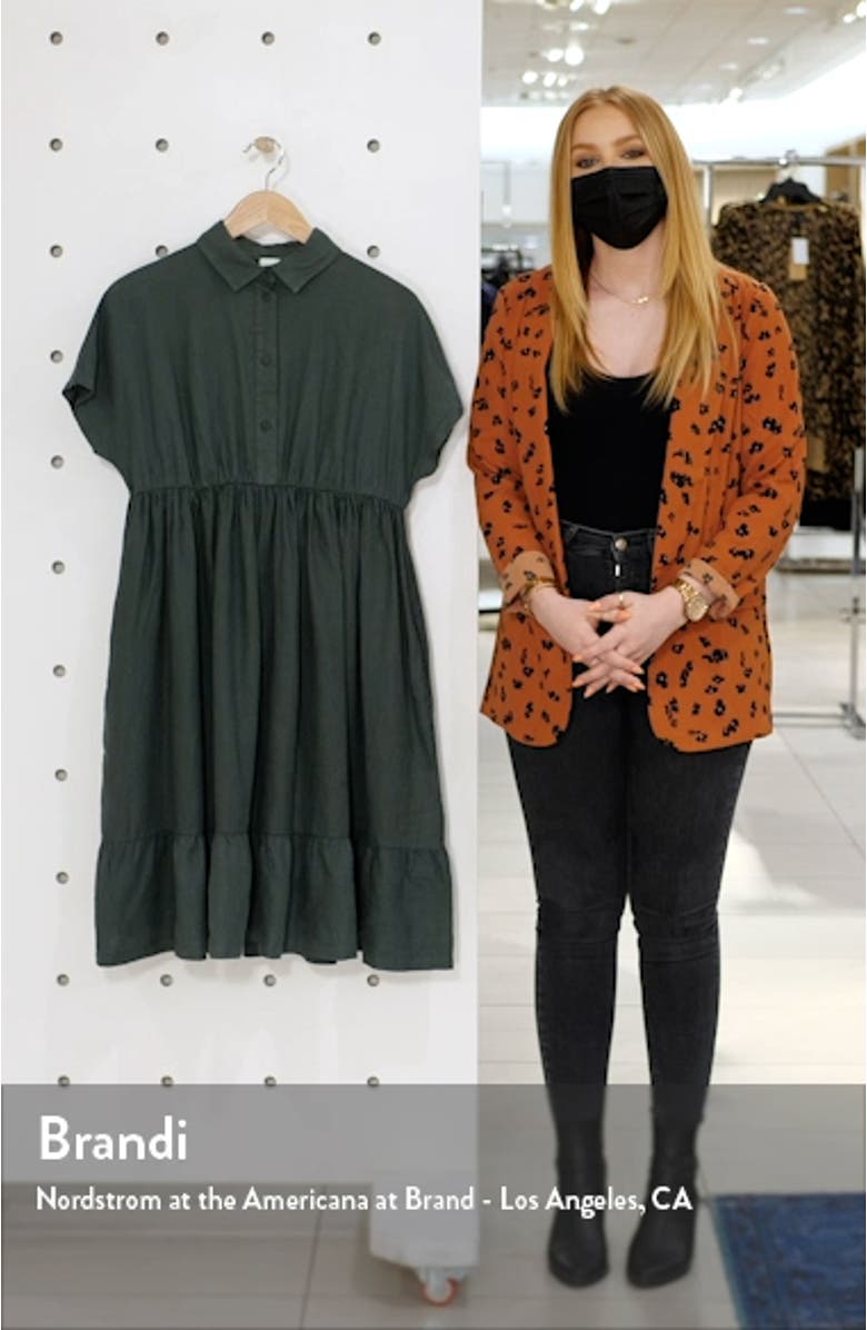 Ruffle Hem Linen Dress, sales video thumbnail