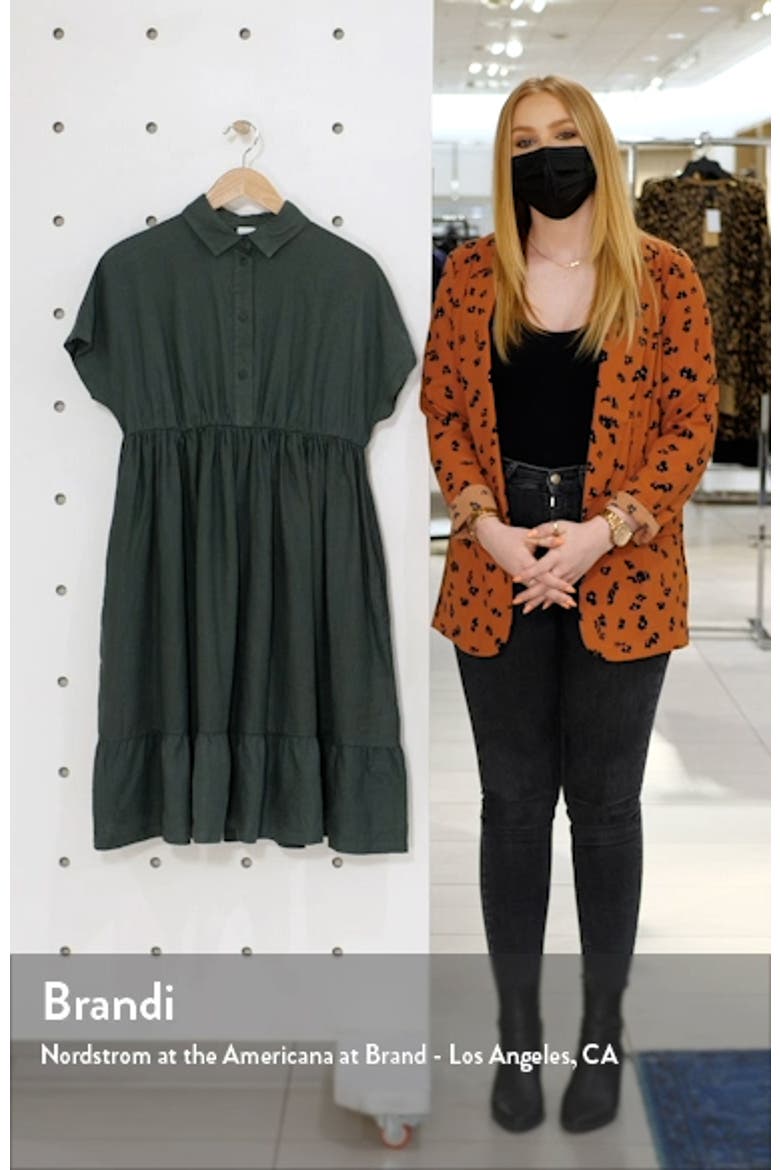 Ruffle Hem Linen Dress video