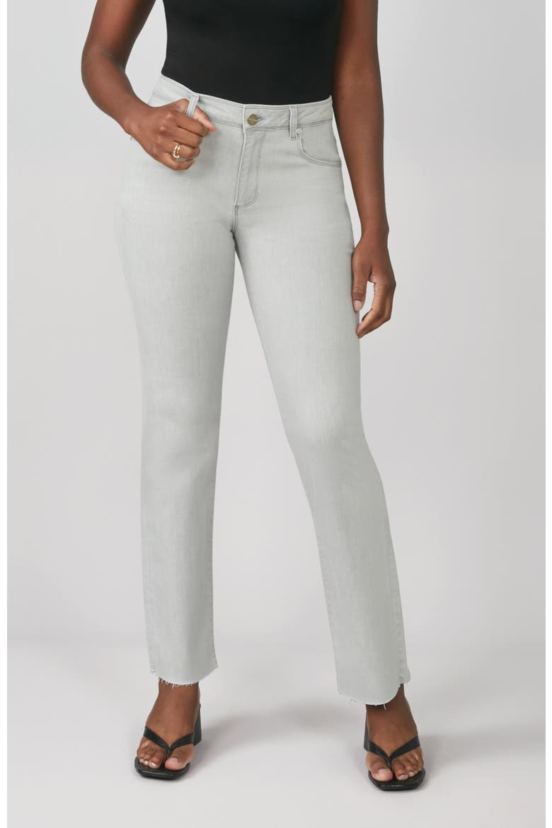 Jasper Mid Rise Straight Jeans, Main, color, Mid Ash