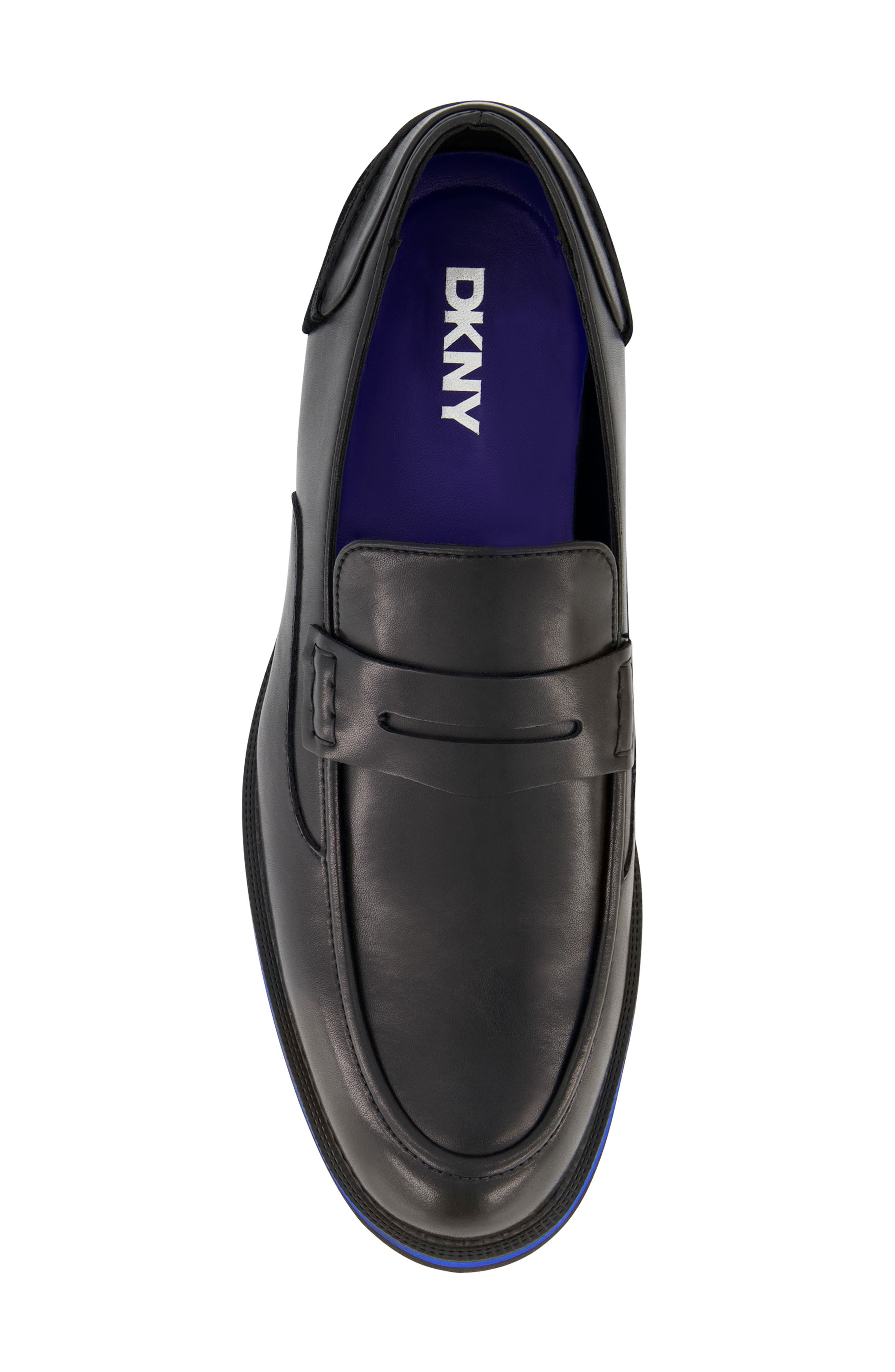 DKNY Leather Penny Loafer, Alternate, color, 