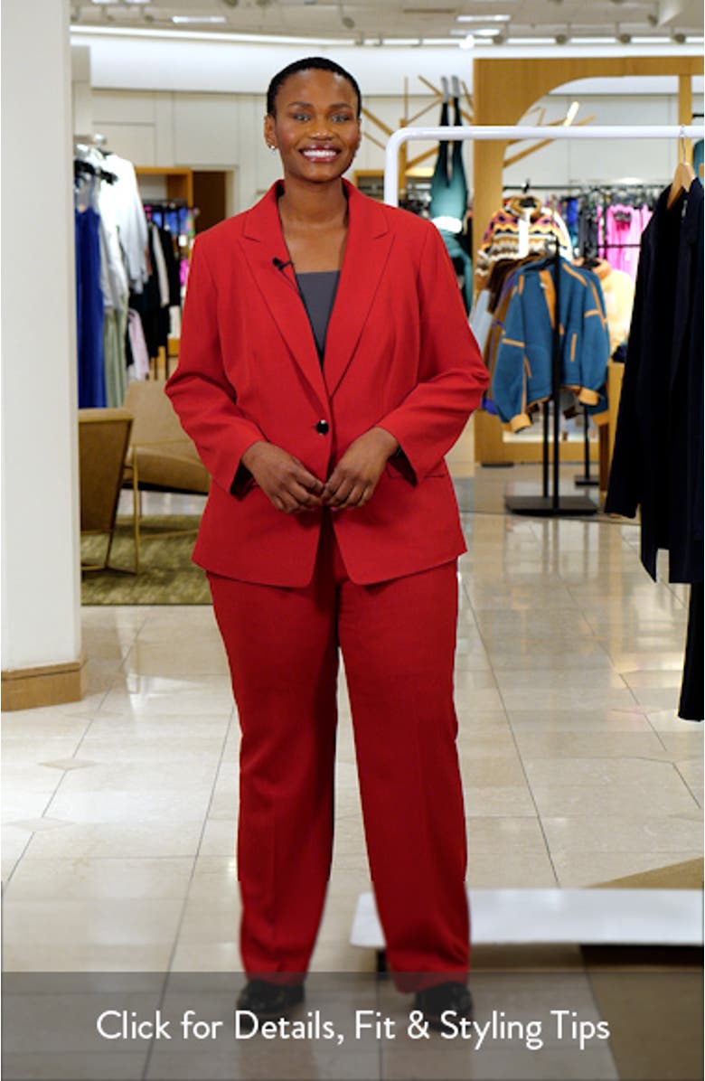 Peak Lapel One-Button Blazer, sales video thumbnail