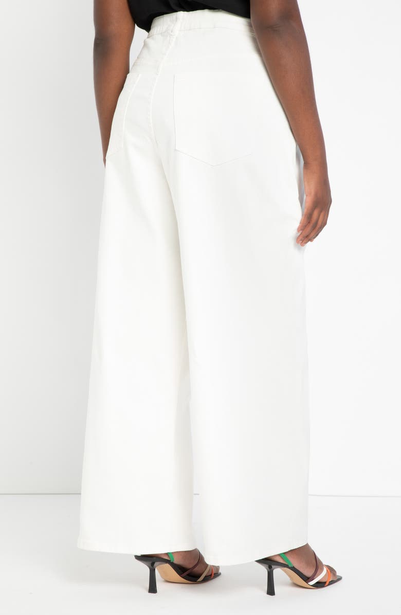 ELOQUII High Waist Wide Leg Relaxed Fit Jeans, Alternate, color,