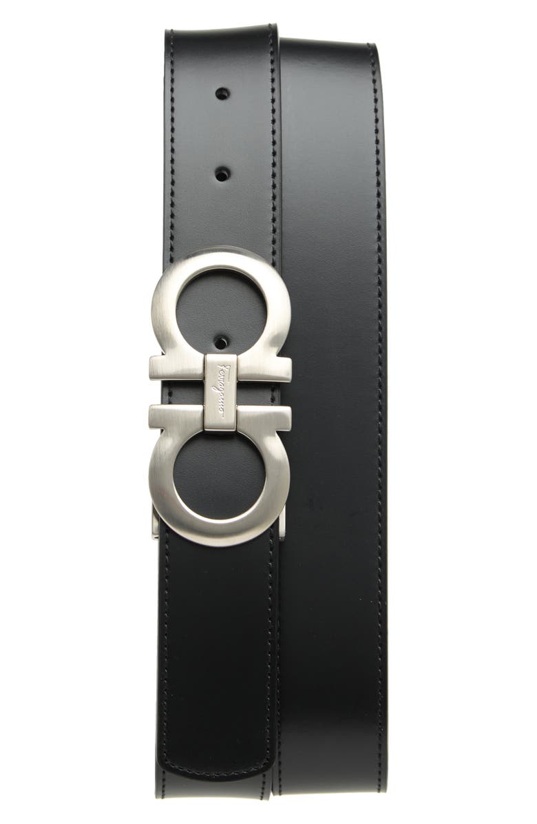 FERRAGAMO Gancini Reversible Leather Belt, Main, color, 