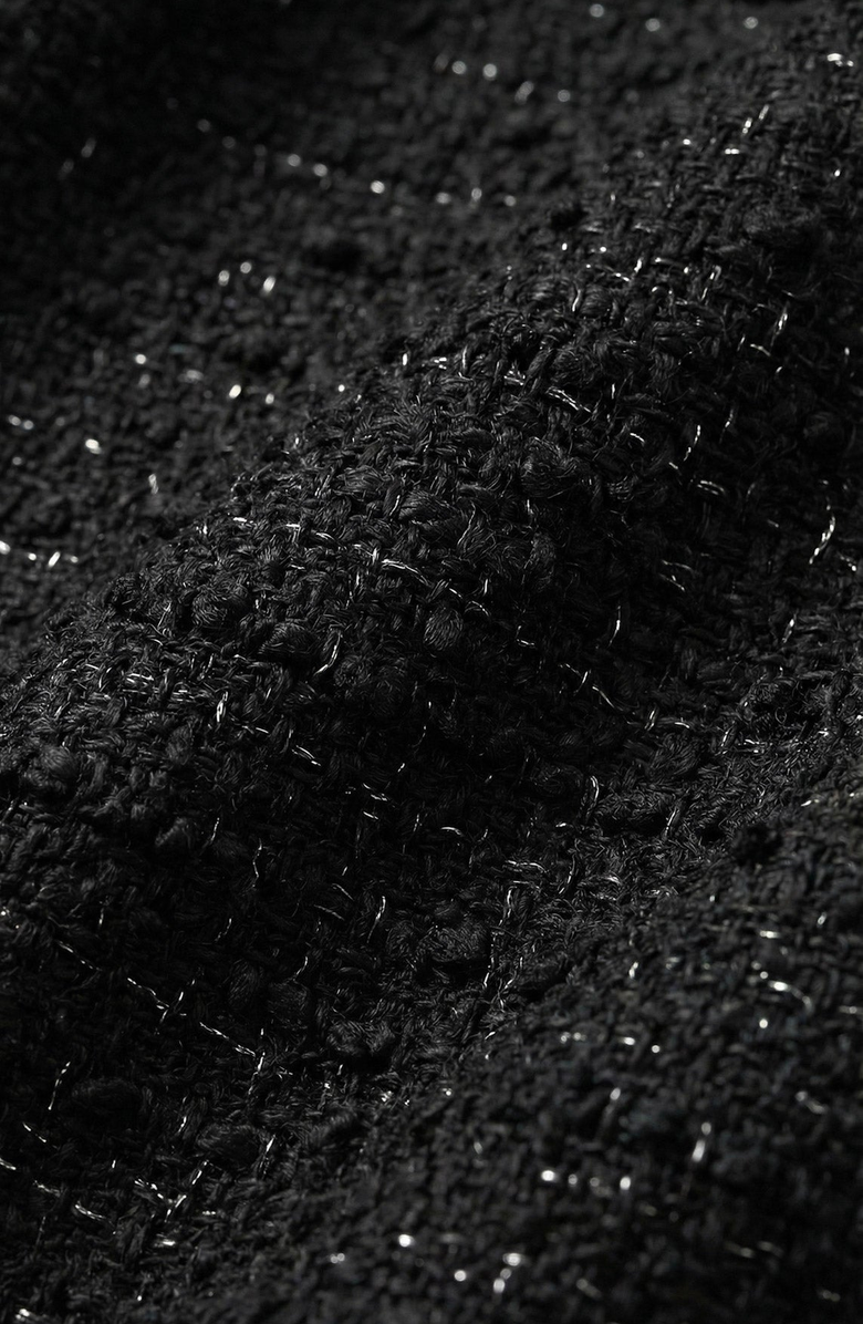 Modenaire Scoop Neck Bubble Hem Mini Dress, Alternate, color, Black